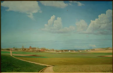 Vue sur le village de Melby